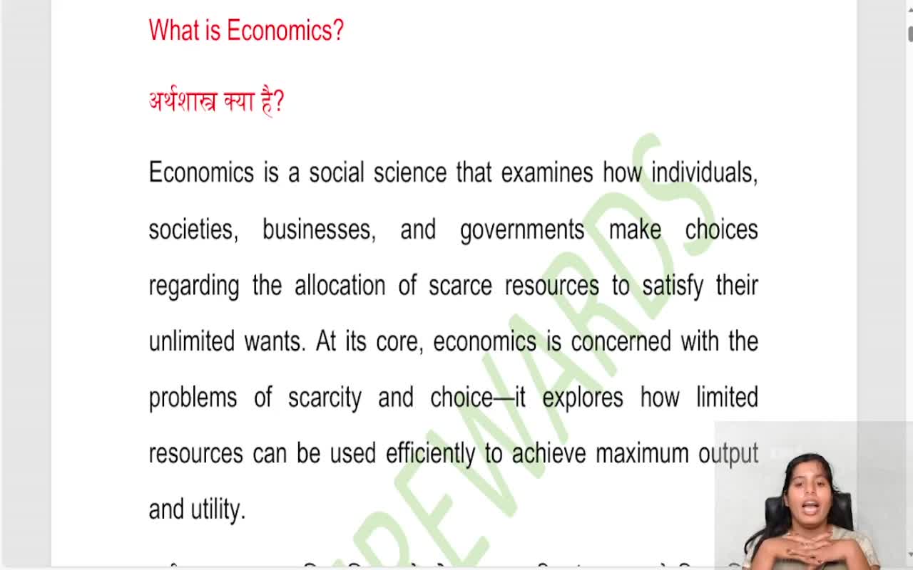 BASICS OF ECONOMICS