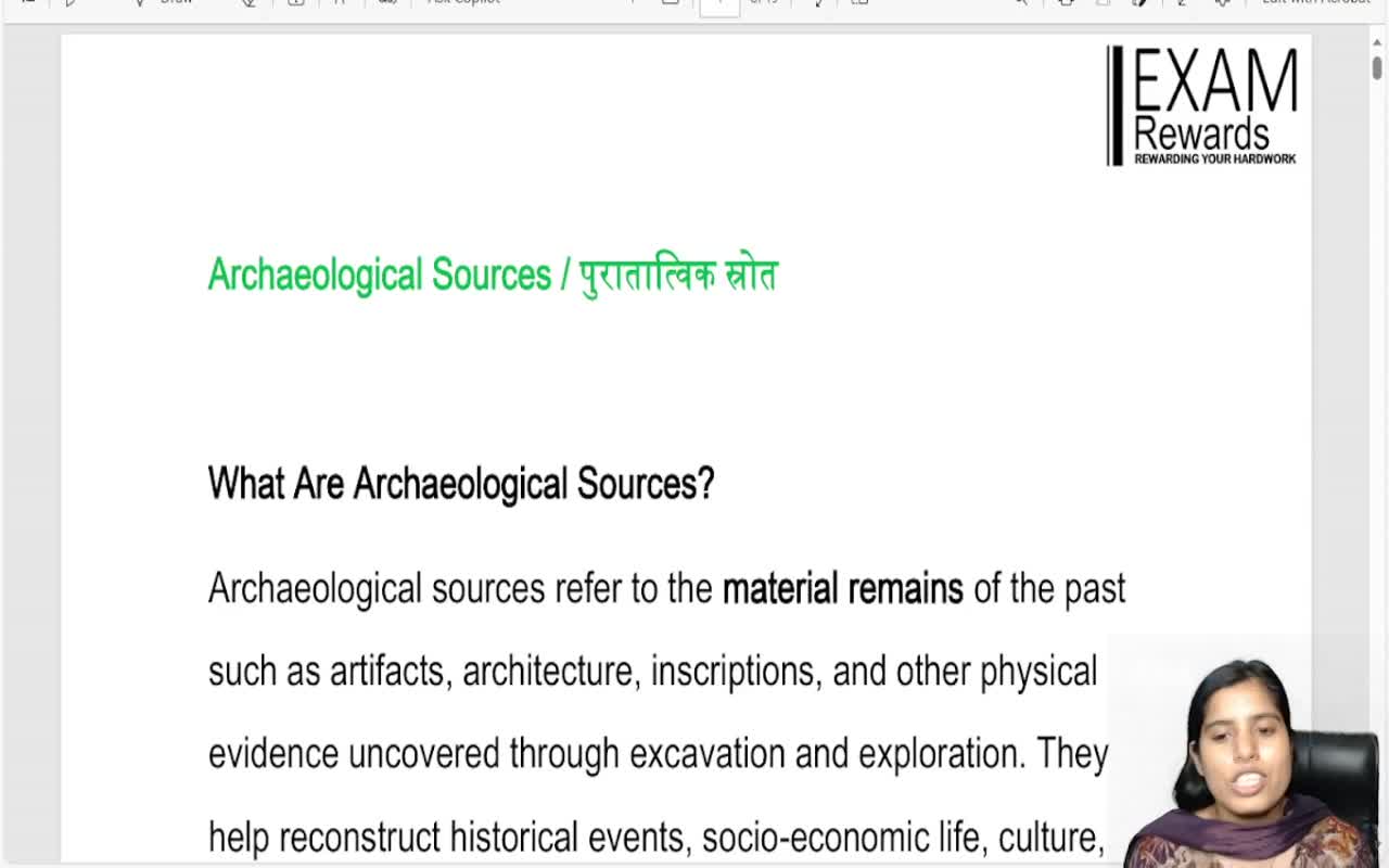 ARCHAEOLOGICAL SOURCES (2)