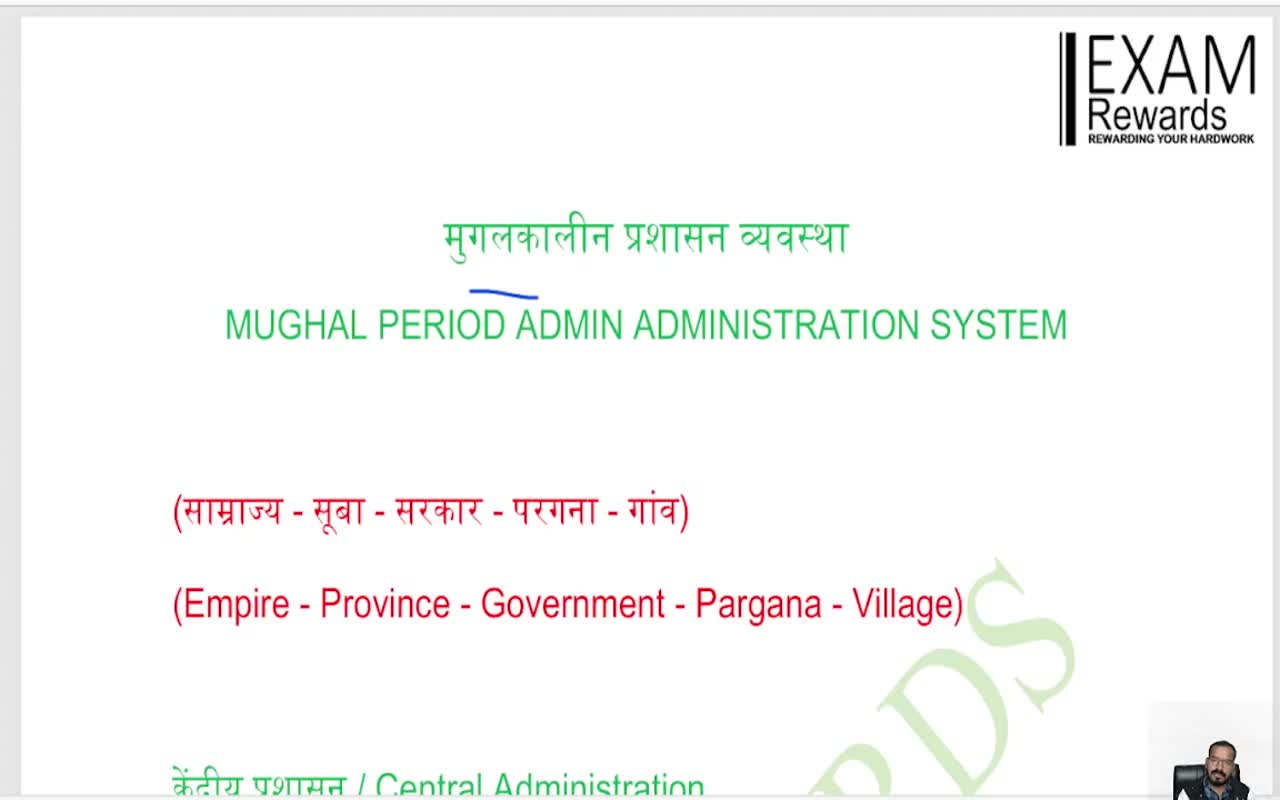 MUGHAL PERIOD ADMINISTRATION SYSTEM