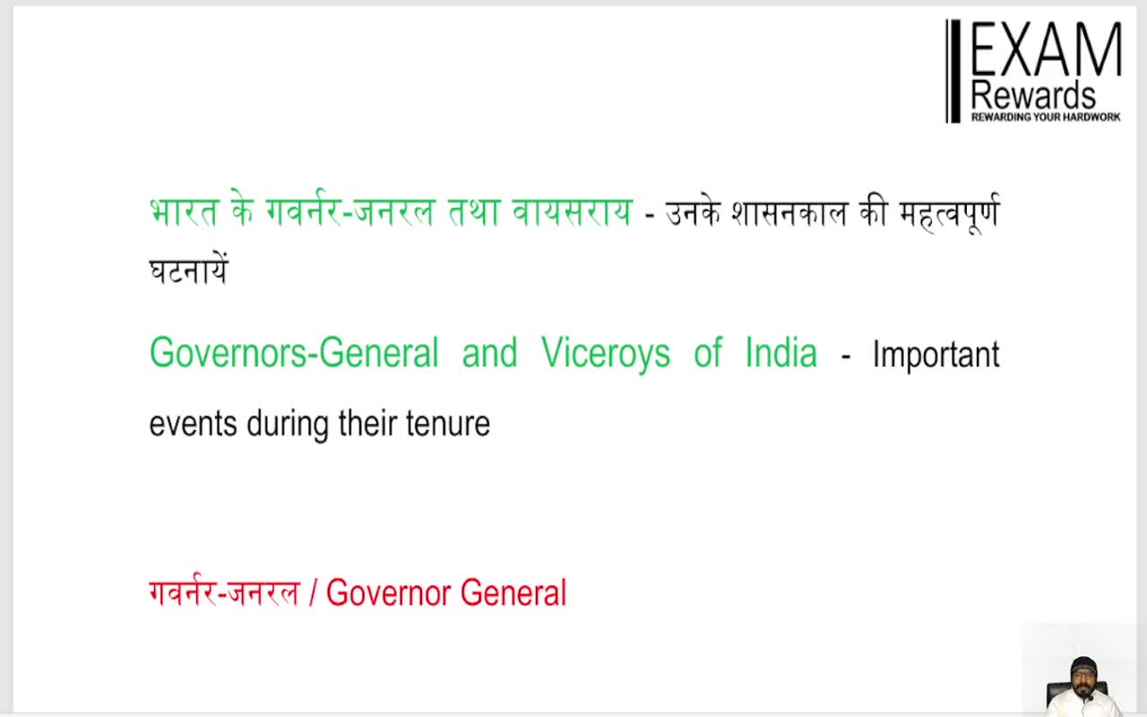 Governors-General and Viceroys of India (1)