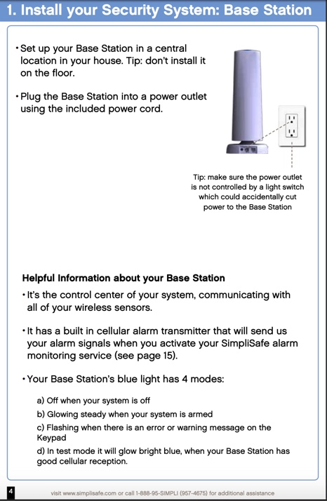 Hvordan kobler jeg Simplisafe til basestasjon?