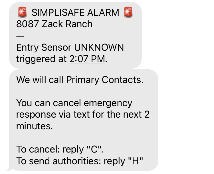 ‎What are Alarm Texts and how do I use them? SimpliSafe Support Home