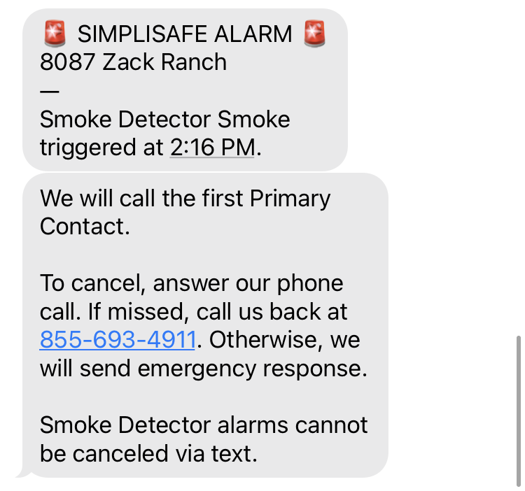 هل سيتصل Simplisafe إذا خرج المنبه؟