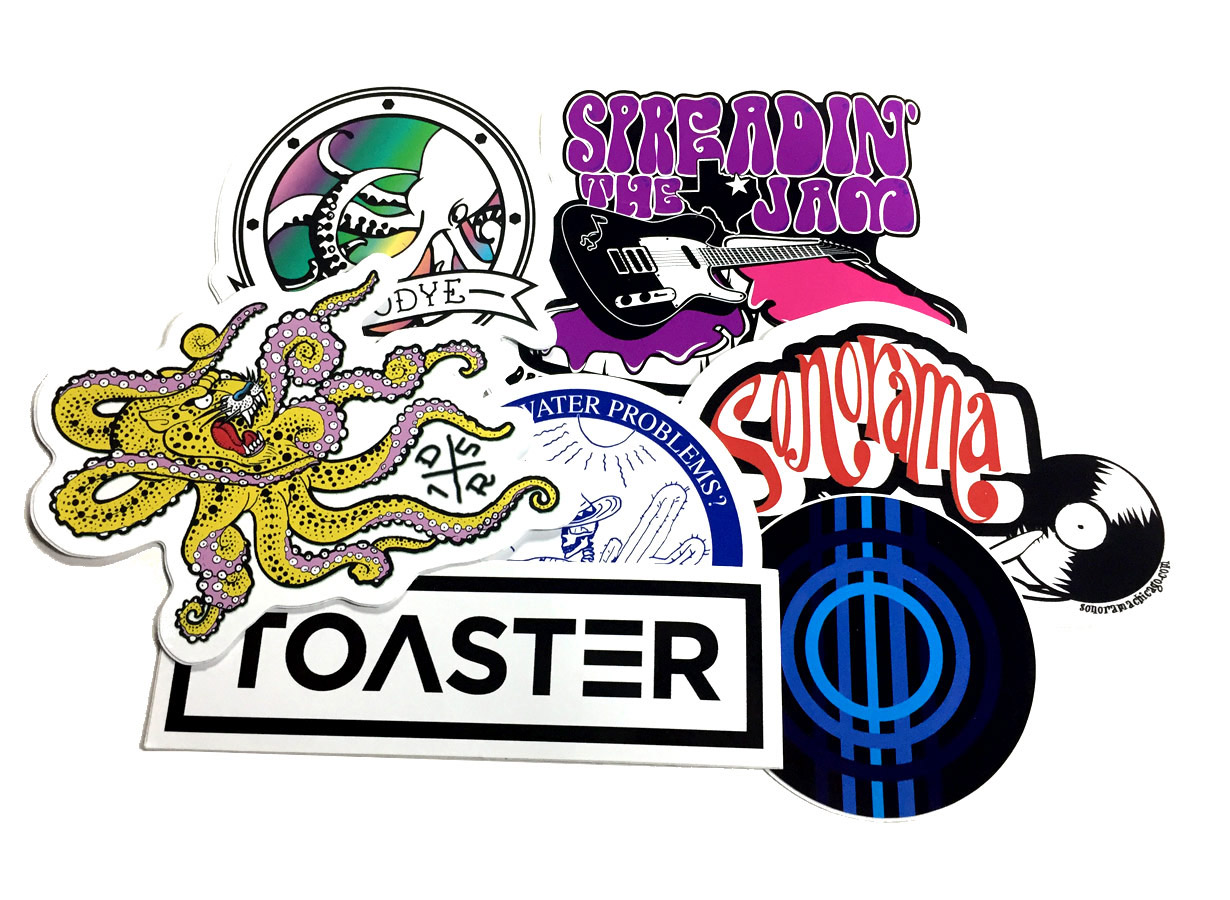 Custom Vinyl Digitally Printed Stickers with Free Shipping & Fast