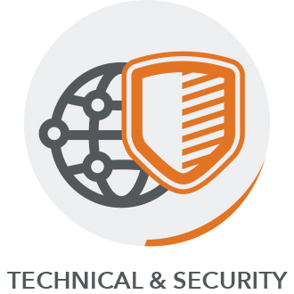 Technical and Security icon for PROSAR website maintenance package