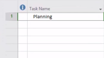 How to Add Tasks in Microsoft Project 2016 image 2