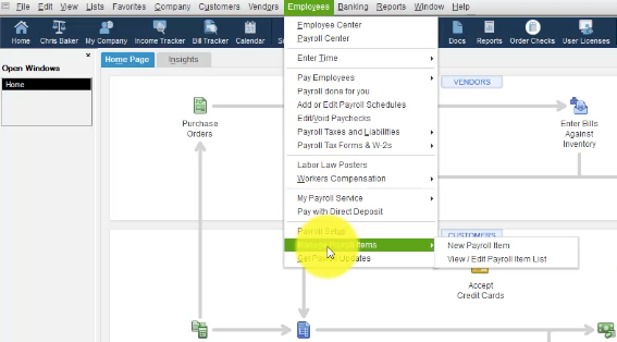 add type of item to quickbooks for mac 2016