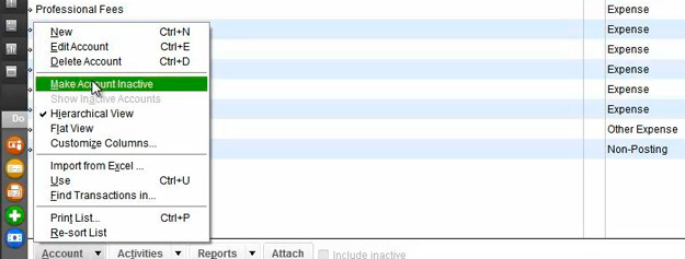 Make Account Inactive