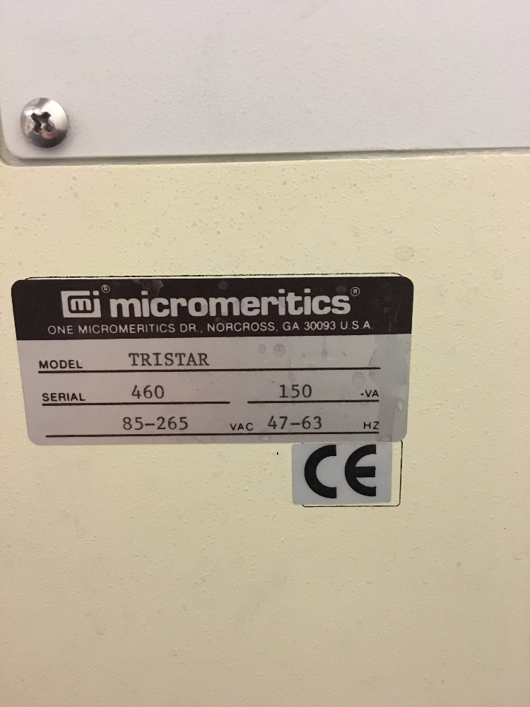 Micromeritics TriStar 3000 Automated Gas Absorption Analyzer