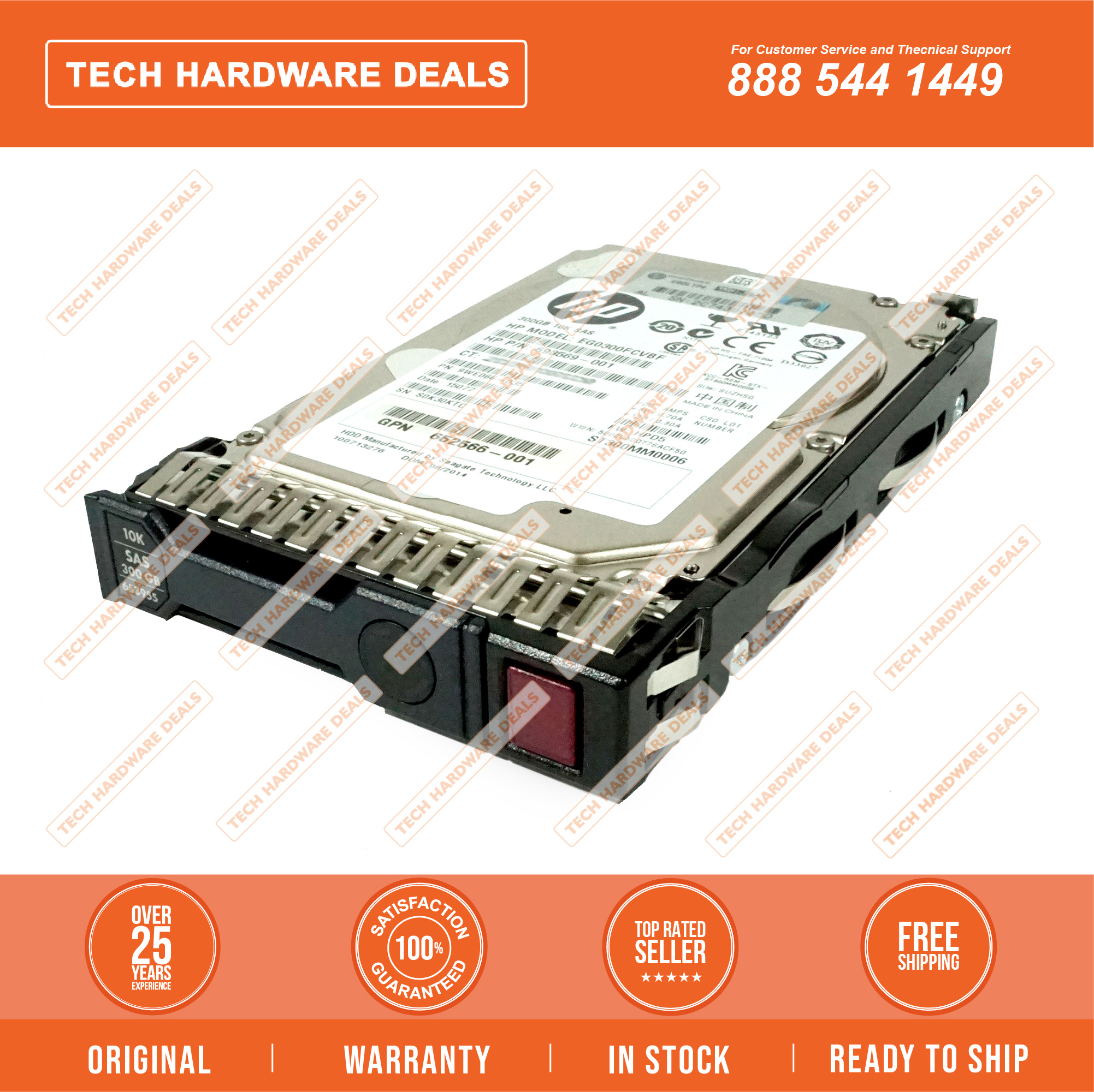 652564-B21 HPE 300GB SAS 6G 10K SFF SC HDD 886111583935| eBay