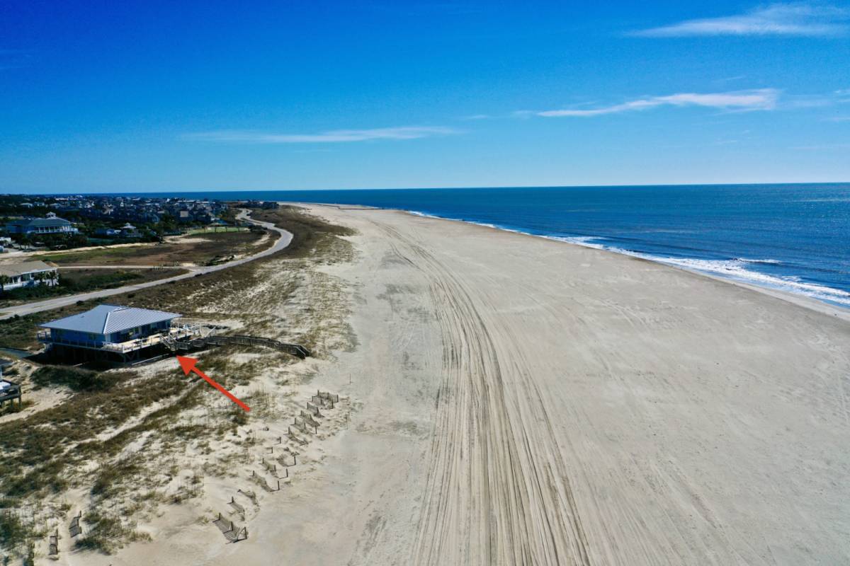 Bald Head Island Vacation Rental Oceanfront Cottage w/Best Views on