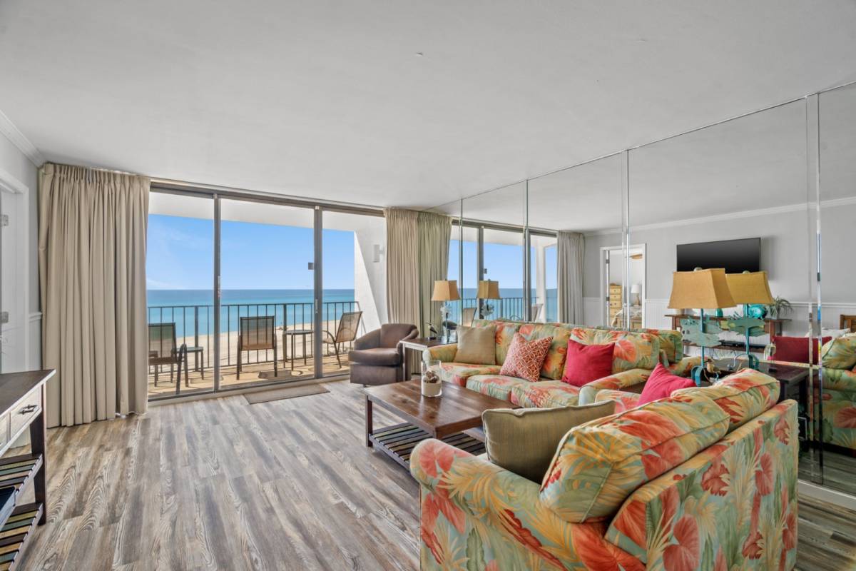 Panama City Beach Vacation Rental Gulf View Balcony Beachfront