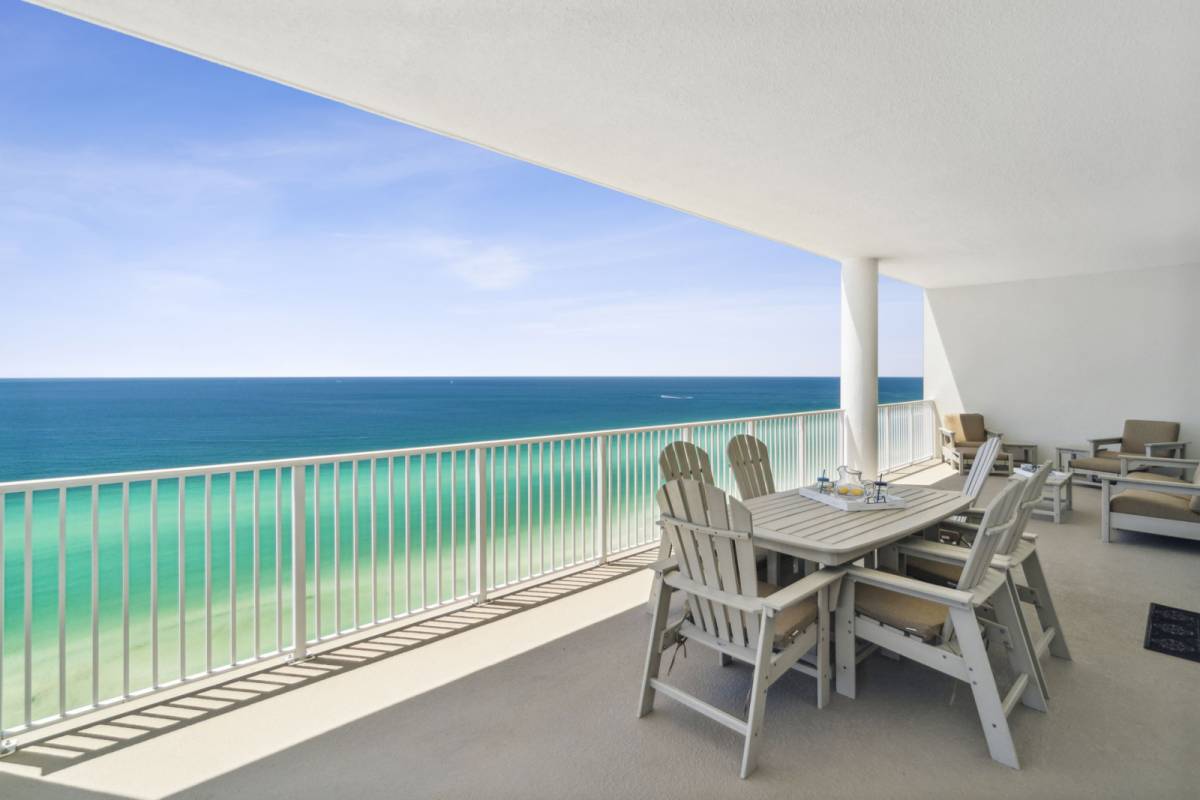 View of Panama City Beach Vacation Rental | Beachfront condo w/ huge balcony ...