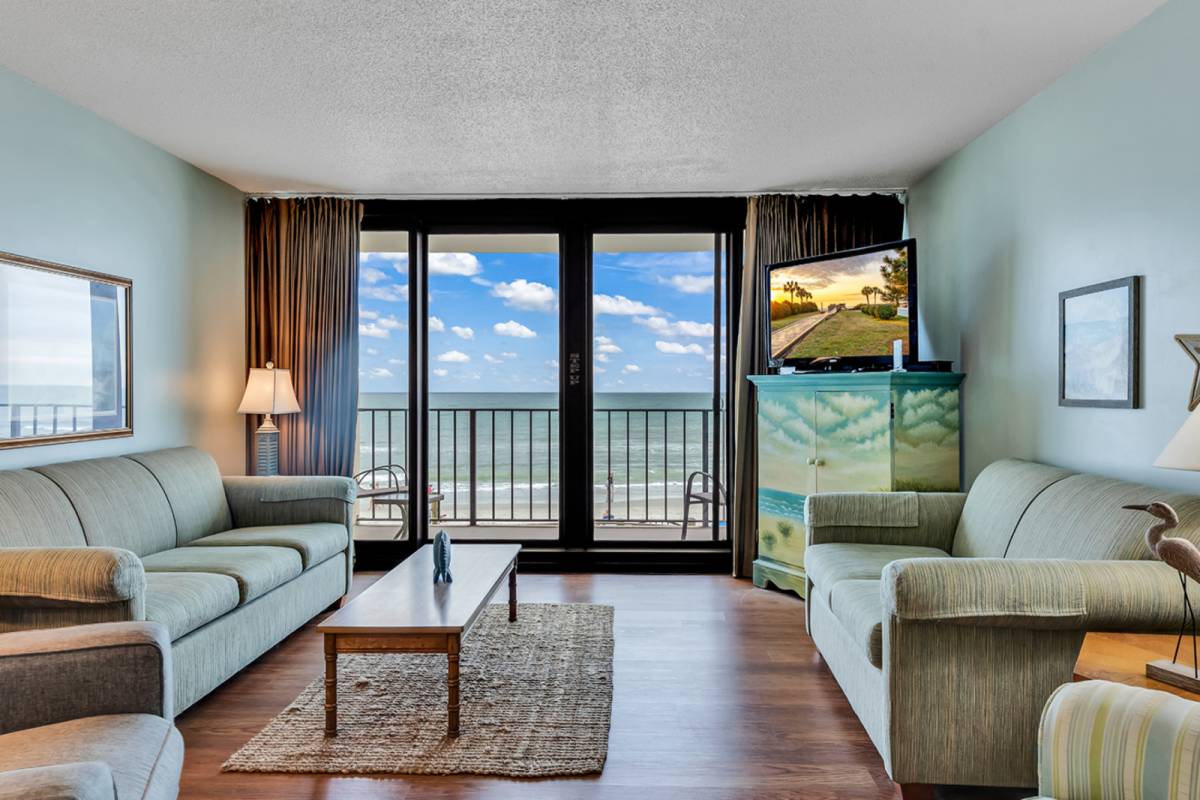 Garden City Vacation Rental 1st Floor Oceanfront 2 Bedroom Steps to