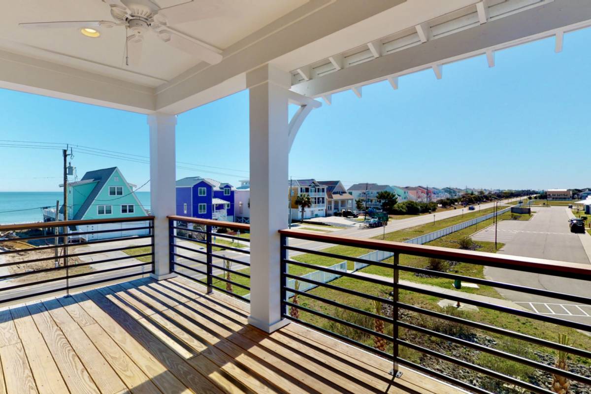 Kure Beach Vacation Rental Bright & New Luxury Townhome, Ocean Views