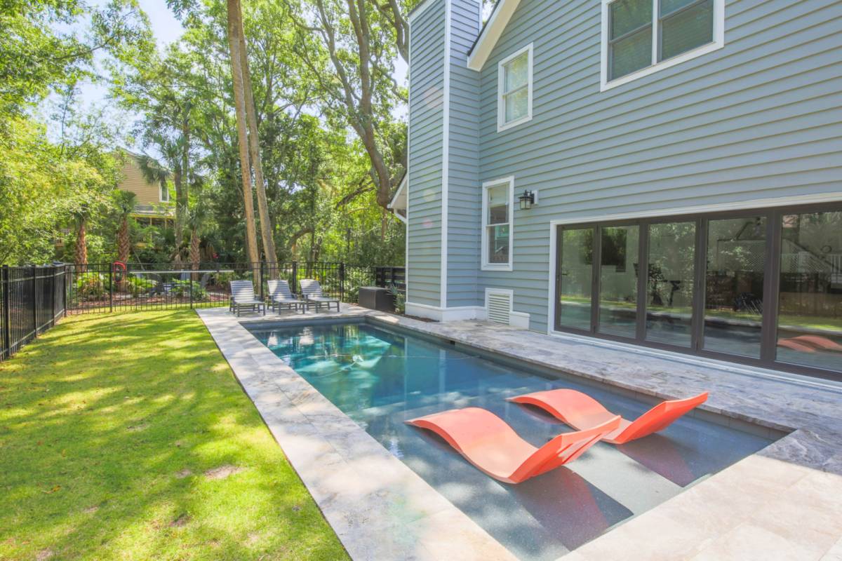 Isle of Palms Vacation Rental Relax in Renovated Home w/ Private Plunge Pool; Screened Porch