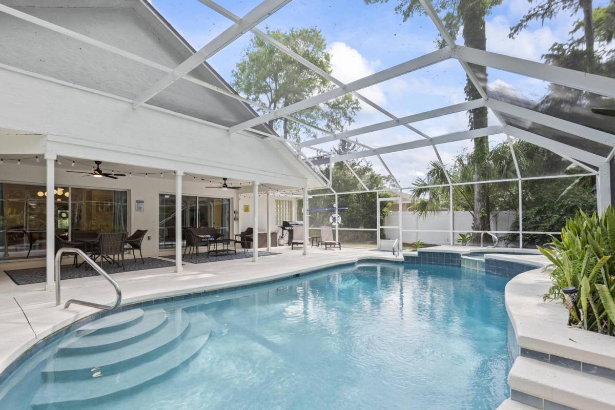 Curated visual reference: Visual Reference: Palm Coast Vacation Rental Paradise Shores Pool Home