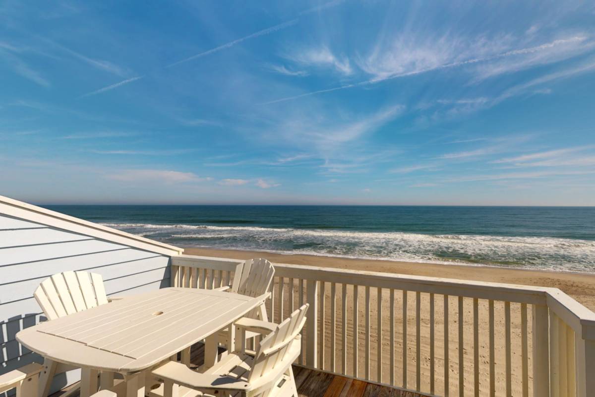 Kure Beach Vacation Rental Oceanfront Top Floor Ocean Dunes w/Ocean Views, Bunk Room, Indoor