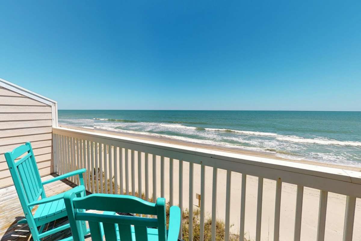 Kure Beach Vacation Rental Beachfront Ocean Dunes, Sunrise Views, 2