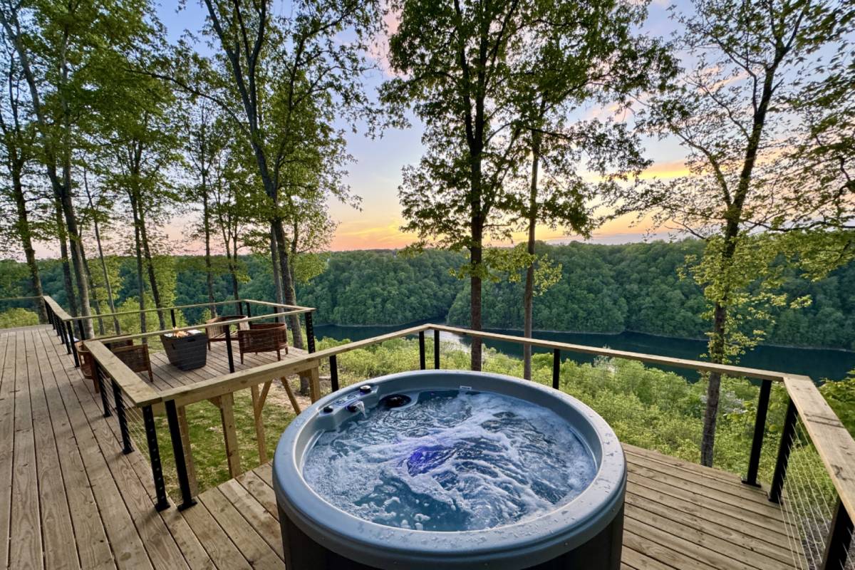 Sparta Vacation Rental Stunning Lake Views w/ Hot Tub! New Listing