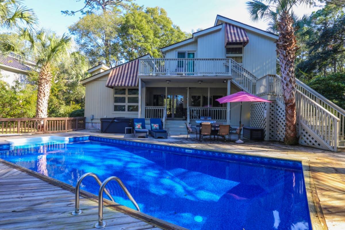 Kiawah Island Vacation Rental Private Pool, 5 min Walk to the Beach