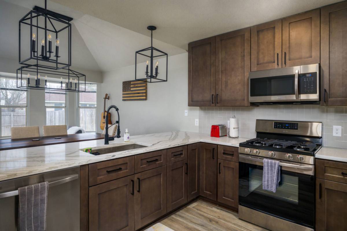 Image showcasing Austin Vacation Rental | Gourmet Kitchen with Large Dining Table, Quiet ...