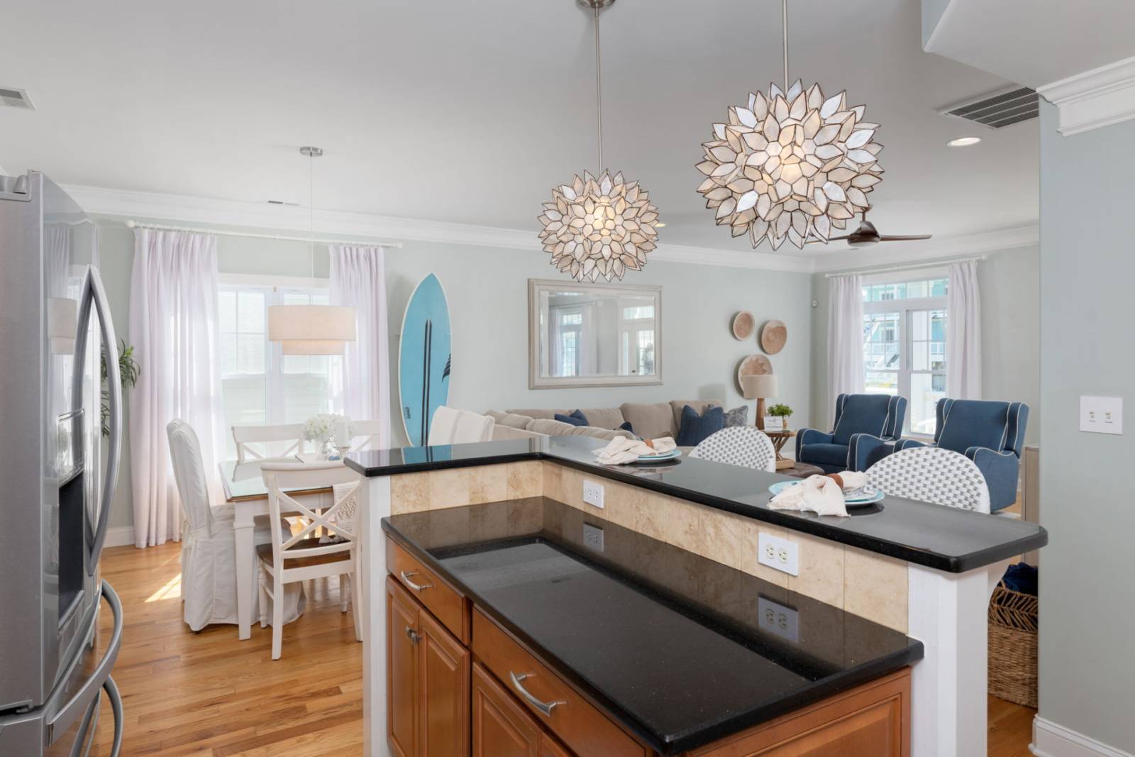 Oak Island Vacation Rental | Ocean Views, Large Decks, Dog