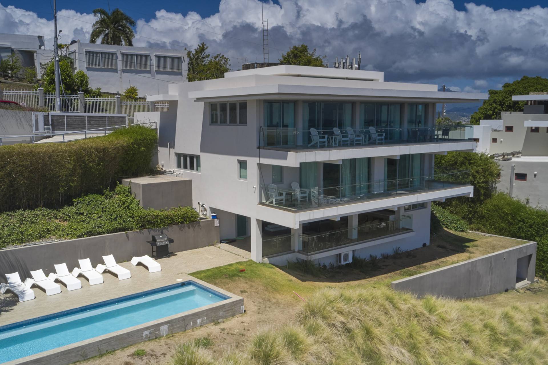 Fajardo Vacation Rental Pool, Walk out Patio Area w/ Kitchen,Great