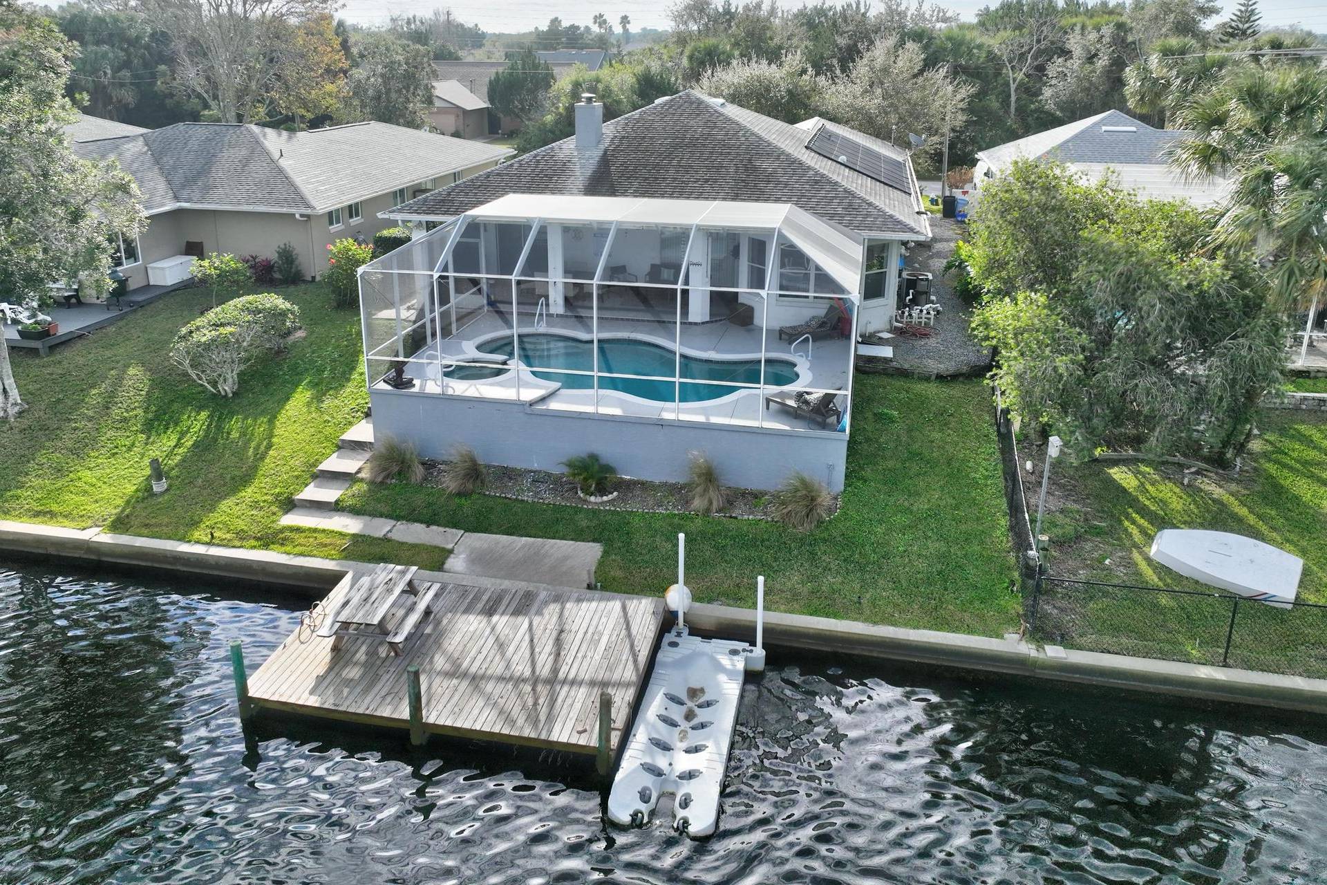 Palm Coast Vacation Rental Coastal Charm Waterfront Pool Home Boat