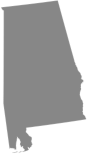 Alabama map highlight for filter