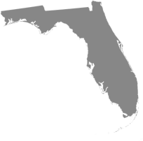 Florida map highlight for filter