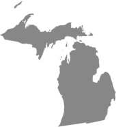 Michigan map highlight for filter