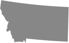 Montana map highlight for filter