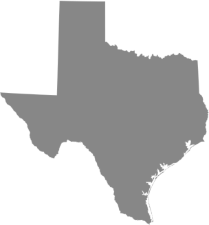 Texas map highlight for filter