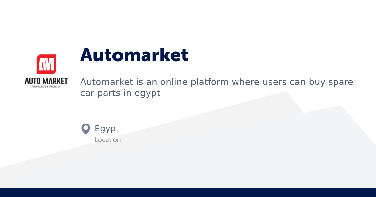 Automarket Profile, Funding and Company Data | StartupList Africa
