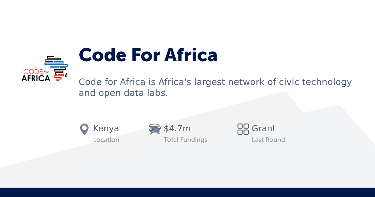 Code For Africa Founders, Team and Leadership | StartupList Africa