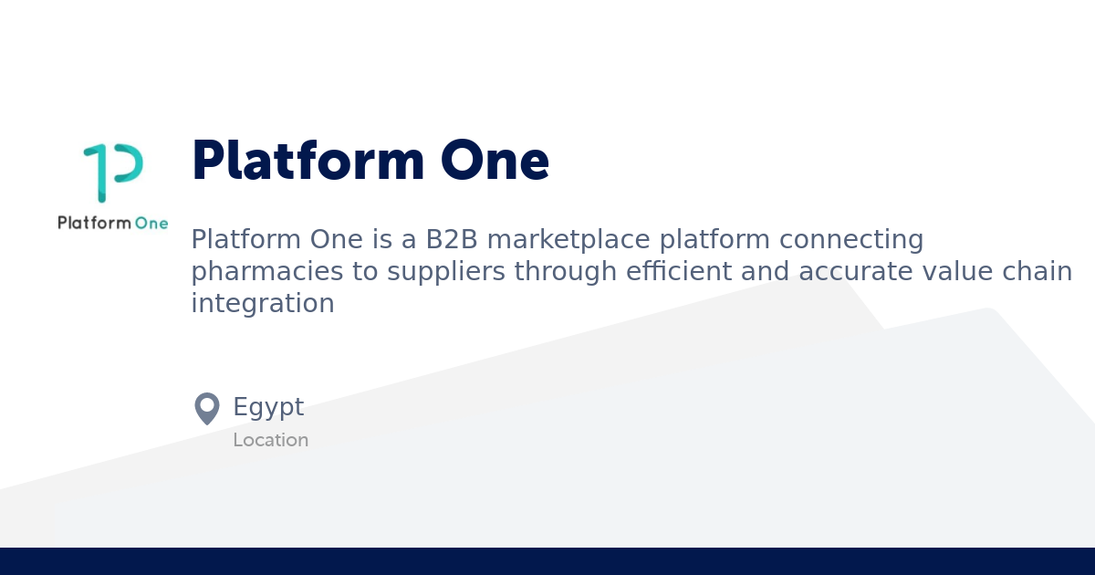 Platform One Company Profile, Heliopolis EHealth Startup, Founders and ...