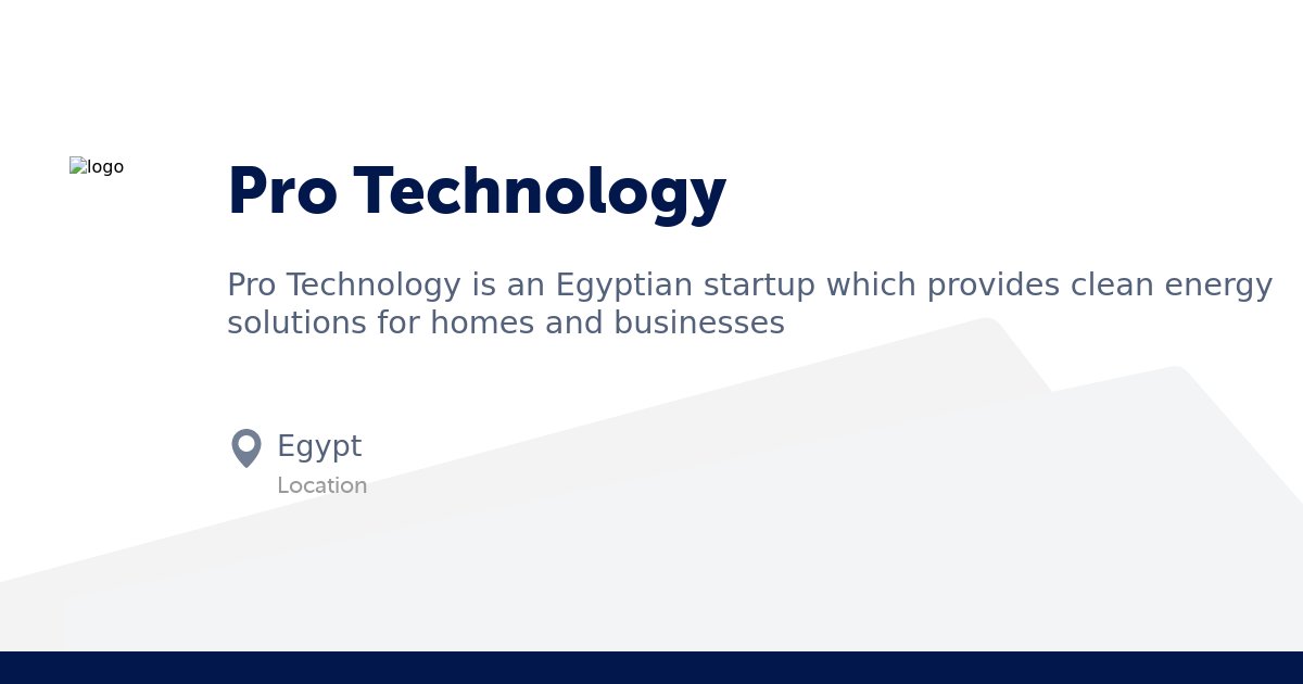 Pro Technology Profile, Funding and Company Data | StartupList Africa
