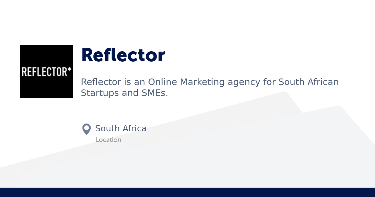 Reflector Company Profile, Durban Marketing Startup, Founders and ...