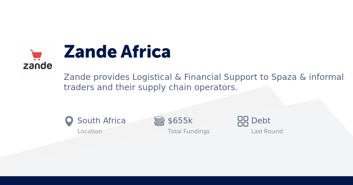 Zande Africa Company Profile, Johannesburg Logistics Startup, Founders ...