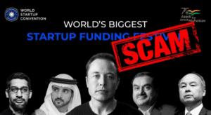 Startups duped by Startup World Convention funding event organizers; promoted by top Influencers