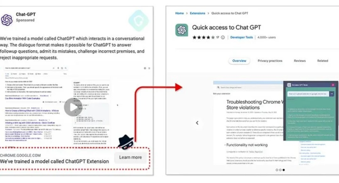 New "FakeGPT" Chrome extension steals Facebook ad accounts with thousands of daily installs