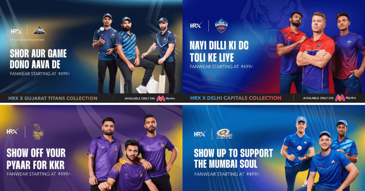 HRX Named Official Fan Merchandise Partner for Four IPL Teams