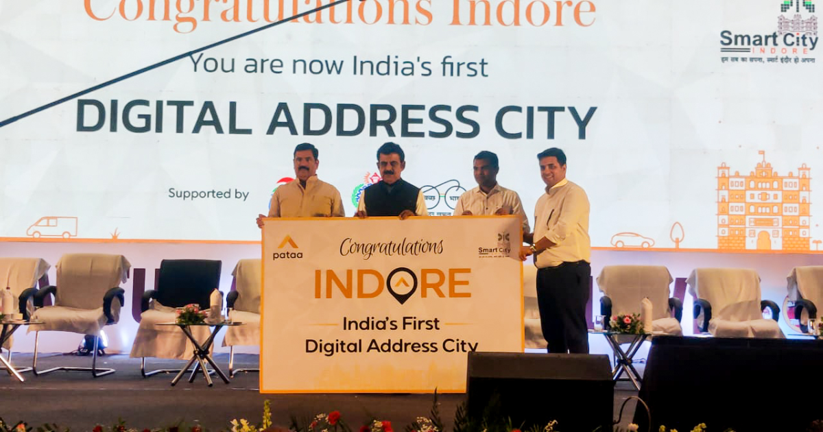 Indore Startup Pataa Announces Indore " India's First Digital Address city " with over 5 Lac digital addresses