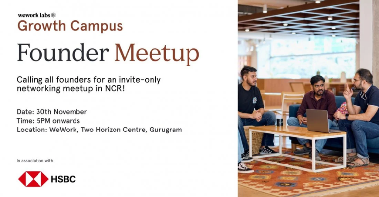 WeWork Labs Founder Meetup – Gurugram | November 30