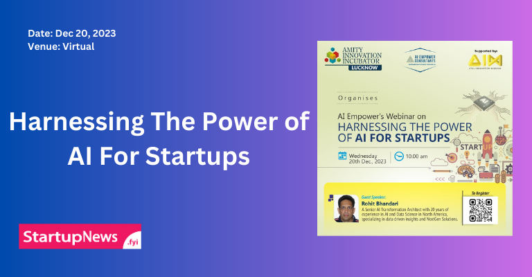 Harnessing the Power of AI for Startups | December 20