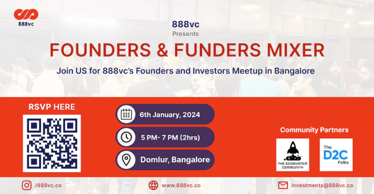 888vc Founders & Funders Mixer | Bengaluru | January 6