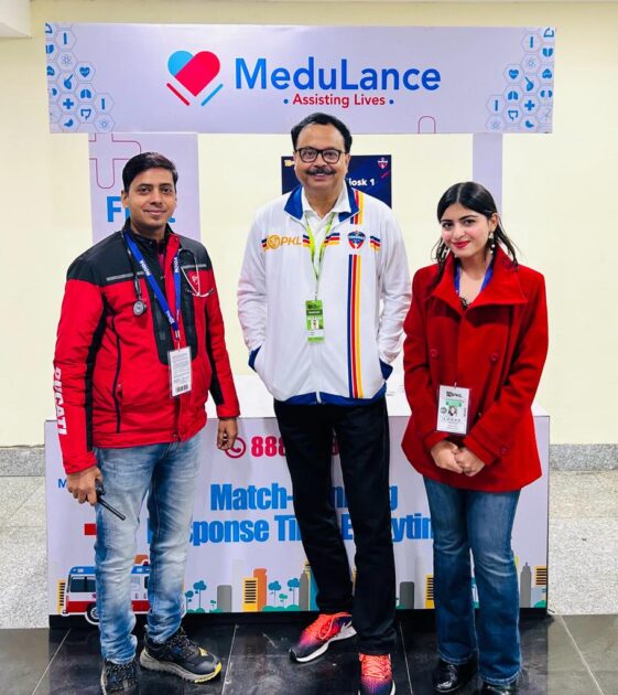 MeduLance Collaborates  with ‘UP Yoddhas’ to Provide On-Ground Emergency Assistance During Season 10 of Pro Kabaddi League