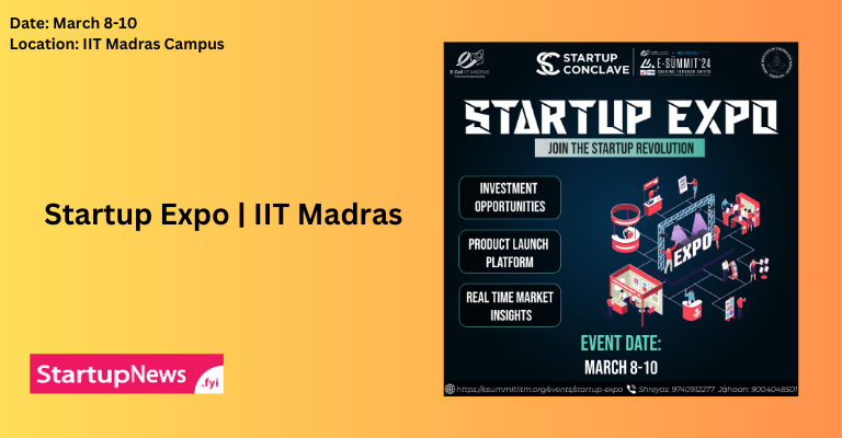 Startup Expo | IIT Madras | March 8-10