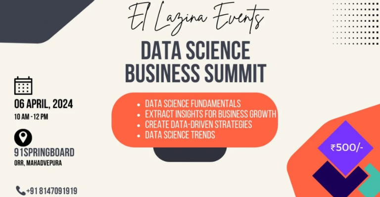 DATA SCIENCE BUSINESS SUMMIT | Bengaluru | April 6